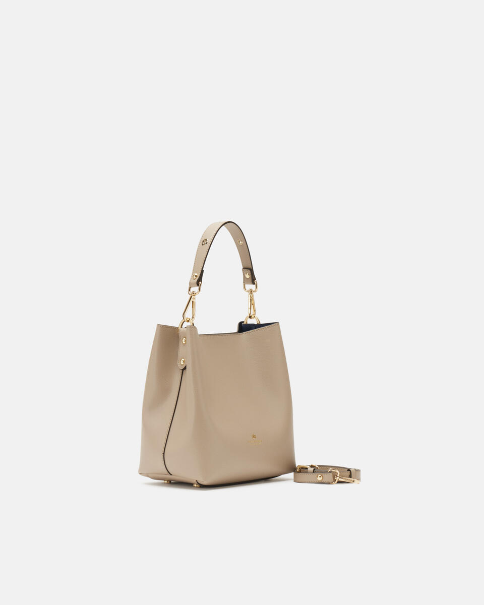 KLEINE EIMERTASCHE Taupe  - Eimertaschen - Damen Taschen - Tasche - Cuoieria Fiorentina