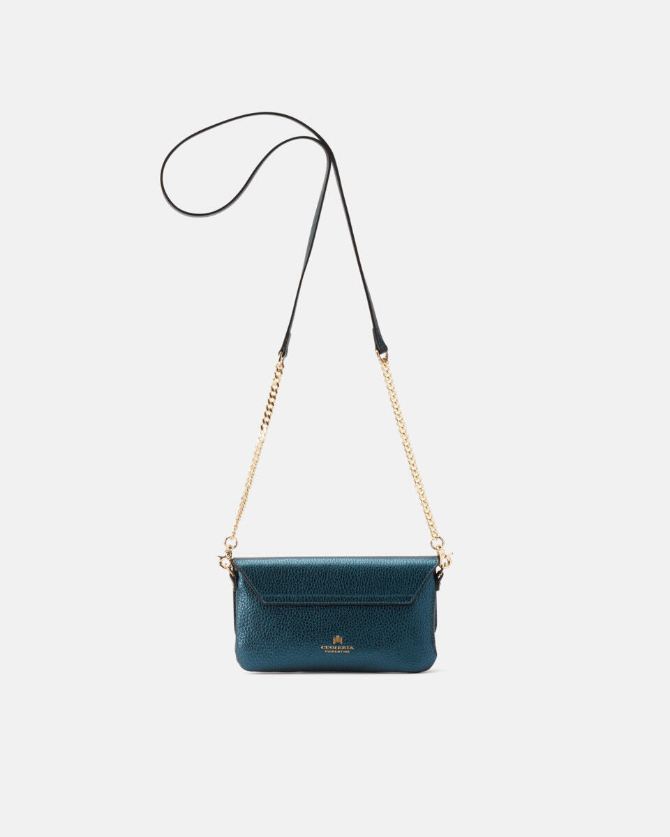 CLUTCH BAG Teal  - Mini Bags - Damen Taschen - Tasche - Cuoieria Fiorentina