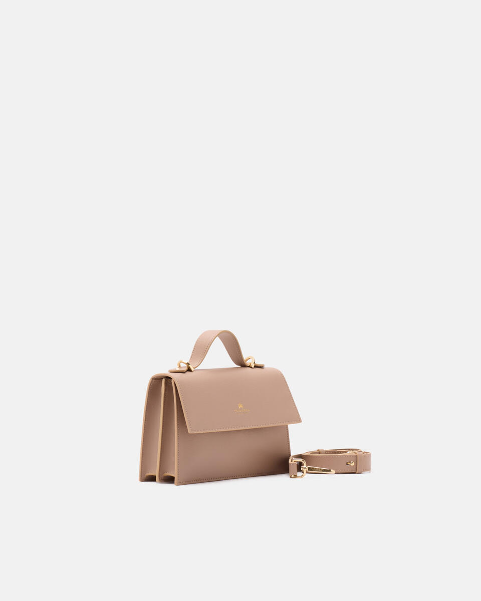 KLEINE FLAP BAG Nude  - Mini Bags - Damen Taschen - Tasche - Cuoieria Fiorentina