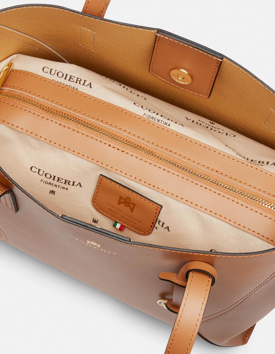 Einkaufstasche  Camel  - Tasche - Special Price - Cuoieria Fiorentina