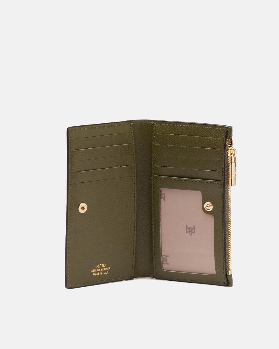 Vertikale Kartenhalter MilitÄr  - Damen Brieftaschen - Brieftaschen - Cuoieria Fiorentina