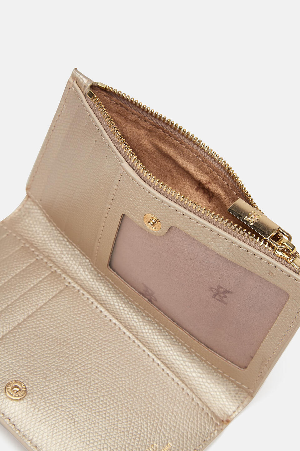 Vertikale Kartenhalter Gold  - Damen Brieftaschen - Damen Brieftaschen - Brieftaschen - Cuoieria Fiorentina