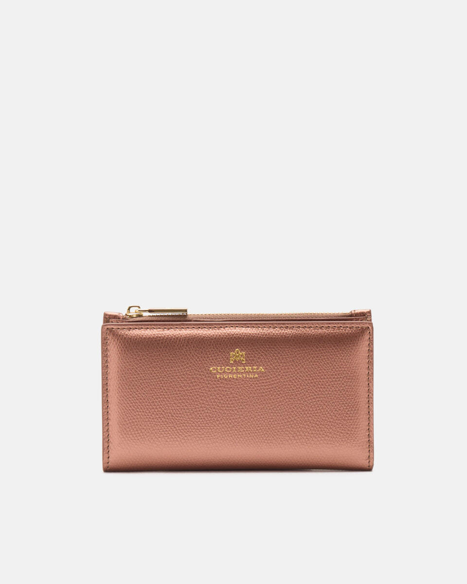 Vertikale Kartenhalter Rose gold  - Damen Brieftaschen - Brieftaschen - Cuoieria Fiorentina