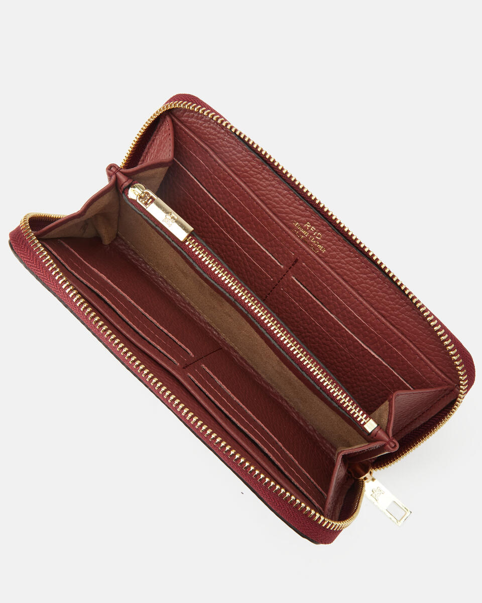 Brieftasche mit Reißverschluss Rosewood  - Damen Brieftaschen - Brieftaschen - Cuoieria Fiorentina